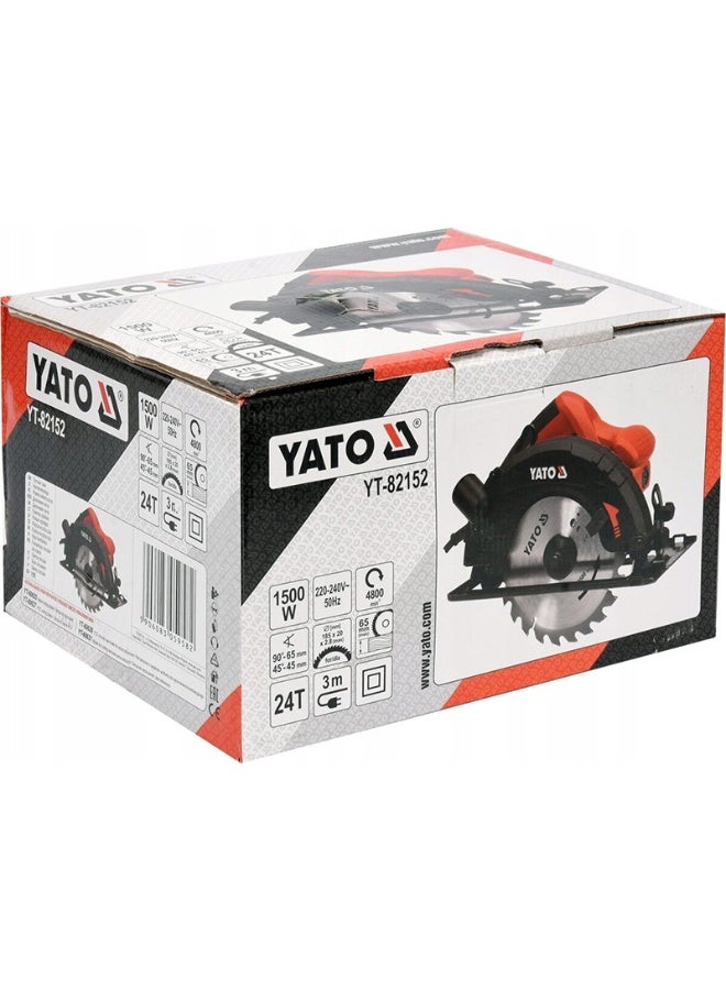 ياتو منشار دائري كهربائي 185ملم، 1500 وات، 220 فولت - Image 2