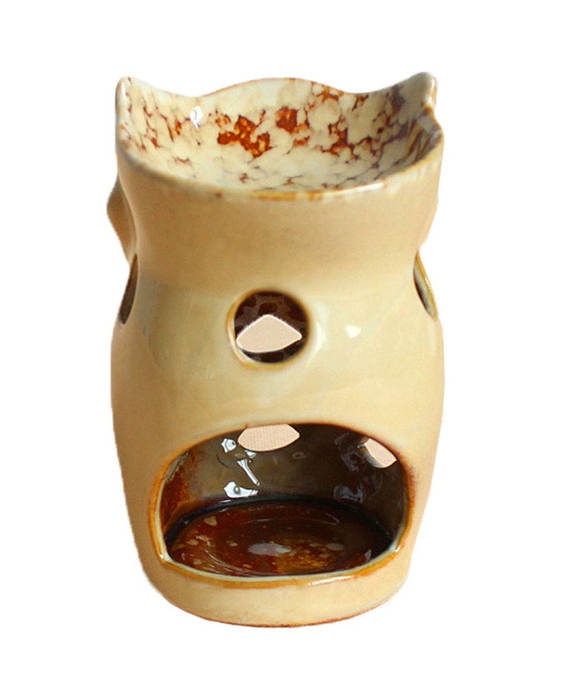 Monmob 4.7 Inch Ceramic Owl Oil Warmer Aromatherapy Burner/Tea Light Candle Holder Oil Burner/Essential Oil Warmer Candle Holder/Wax Warmer Ideal Gifts For Women  Mom Or Birthdays - Image 4