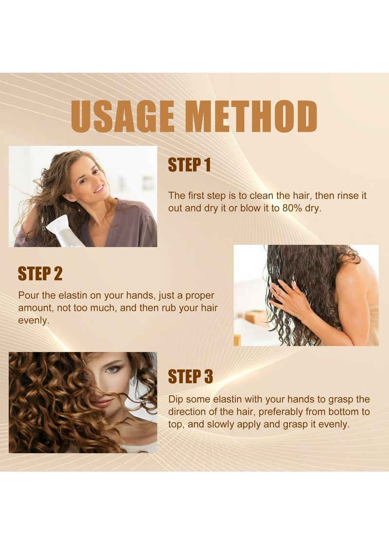 EELHOE Honey Leave-In Deep Conditioner, Hydrate, Smooth & Strengthen Formula, Organics Oats & Honey Soothing Leave-In Conditioner for Sensitive Scalp, 100ml - Image 5