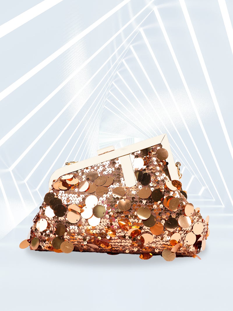 New Sequined Evening Bag Evening Bag Personalized E-Commerce Women'S Bag Chain Bag Dress Wedding Bag Clutch - Image 1