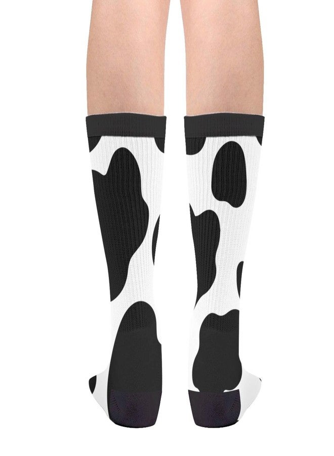 MOLIAN Unisex Fun Novelty Crazy Crew Socks Cows Print Dress Socks - Image 2