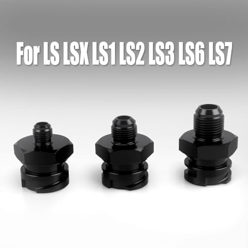 CNRAQR LS Valve Cover Oil Cap 8AN Male Fitting for LSX LS1 LS2 LS3 LS6 LS7 - Image 2
