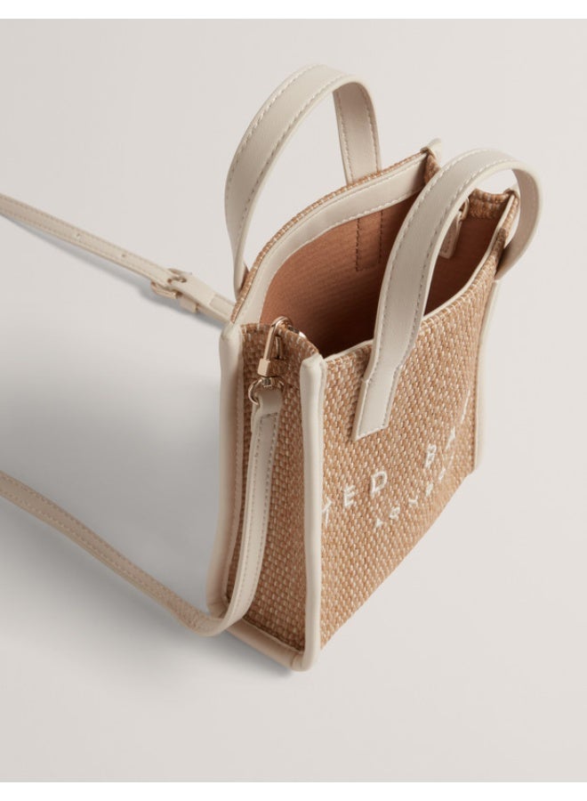 Ted Baker حقيبة أيقونية صغيرة من الرافييا الاصطناعية - Image 5