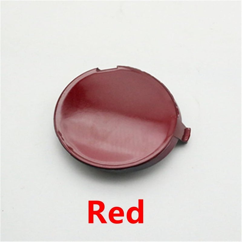 QASULER Car Front Bumper Tow Hook Cover Cap - Red - Image 2