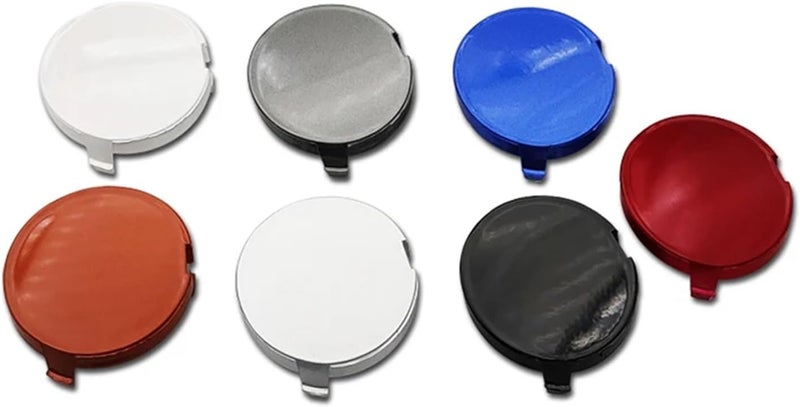 QASULER Car Front Bumper Tow Hook Cover Cap - Red - Image 3