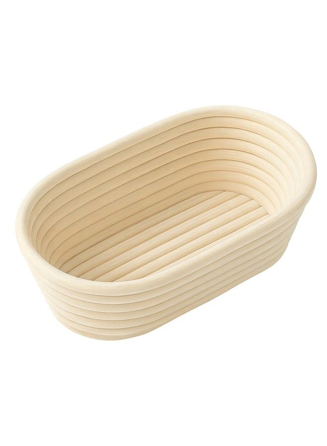 Saint Germain Bakery (10 x 6 x 4 inch) Premium Oval Banneton Basket with Liner - Perfect Brotform Proofing Basket for Making Beautiful Bread - Image 2