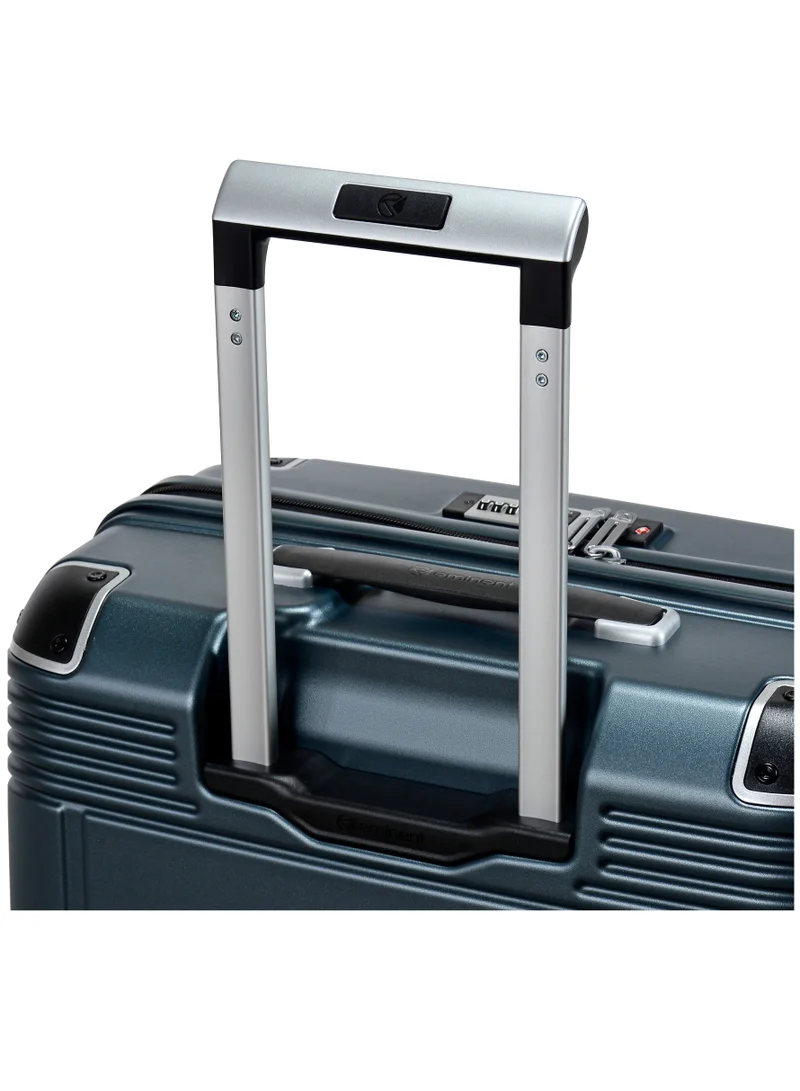 eminent Hard Case Travel Bag Medium Luggage Trolley Polycarbonate Lightweight Suitcase 4 Quiet Double Spinner Wheels With Tsa Lock KK10 Graphite