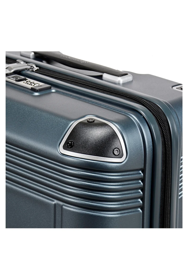 eminent Hard Case Travel Bag Medium Luggage Trolley Polycarbonate Lightweight Suitcase 4 Quiet Double Spinner Wheels With Tsa Lock KK10 Graphite