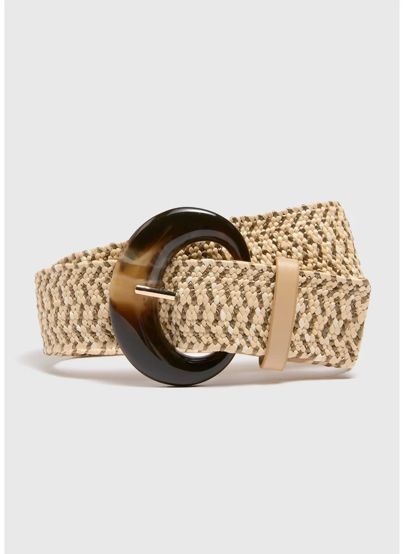 Matalan Natural Raffia Belt