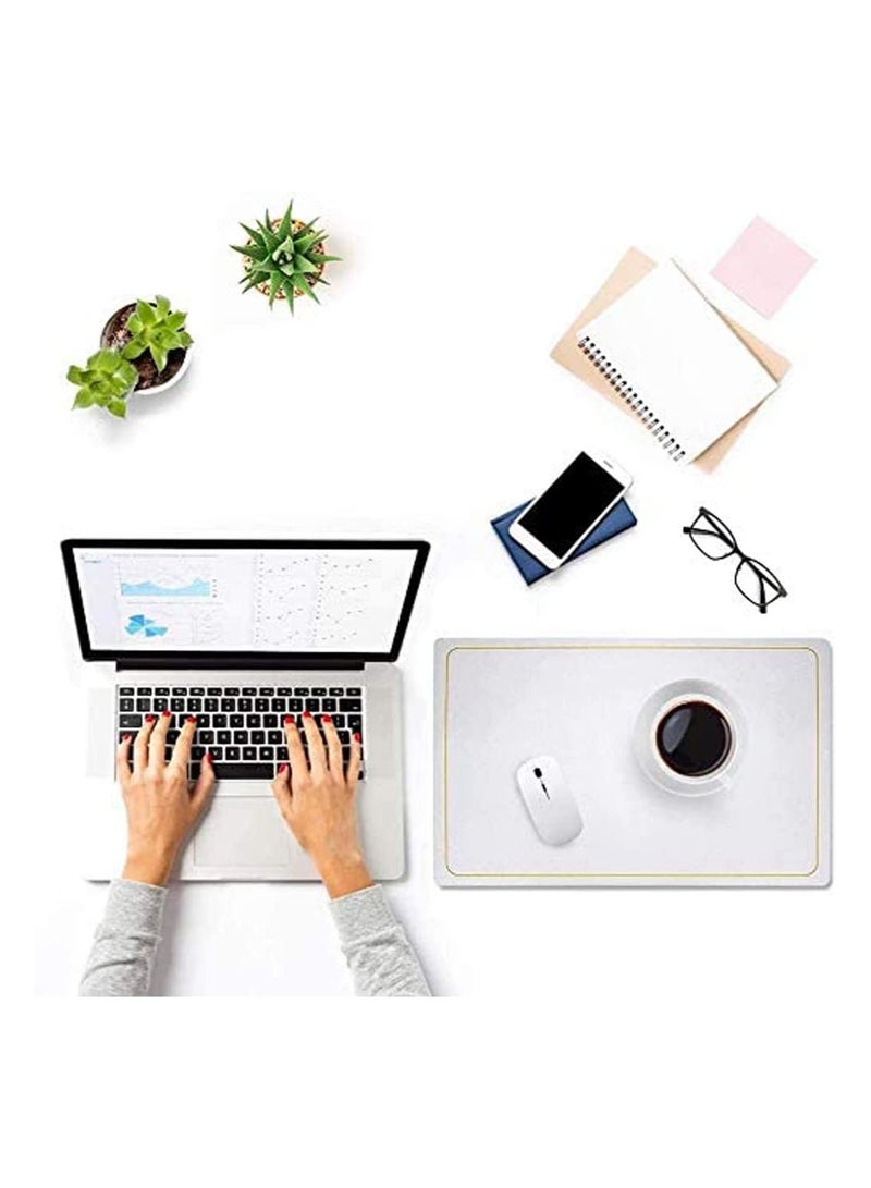 NIBEMINENT Placemats for Dining Table Set of 6 Faux Leather Placemat  - Image 2