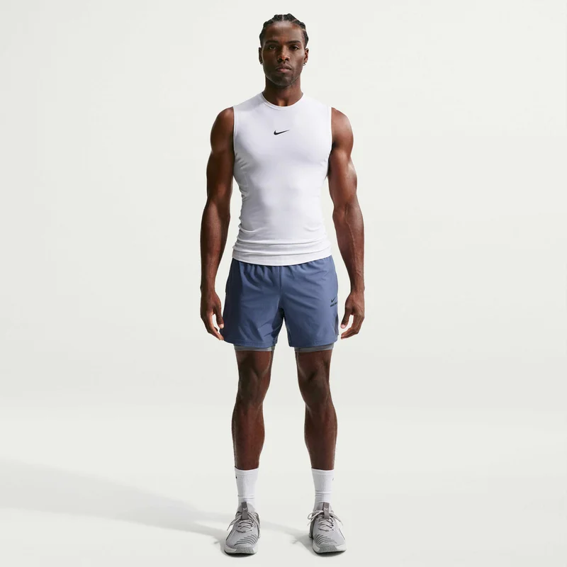 Nike Grey Men's Pro Dri-FIT Fitness Shorts for Men | Best Price UAE