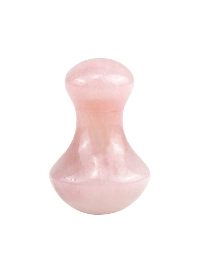 GEMTUB Natural Rose Quartz Gua Sha Stone Massage Tool - Mushroom Shape for Microcirculation, Radiance Boost, Anti-Aging, Wrinkle Prevention, and Toxin Removal - Image 1