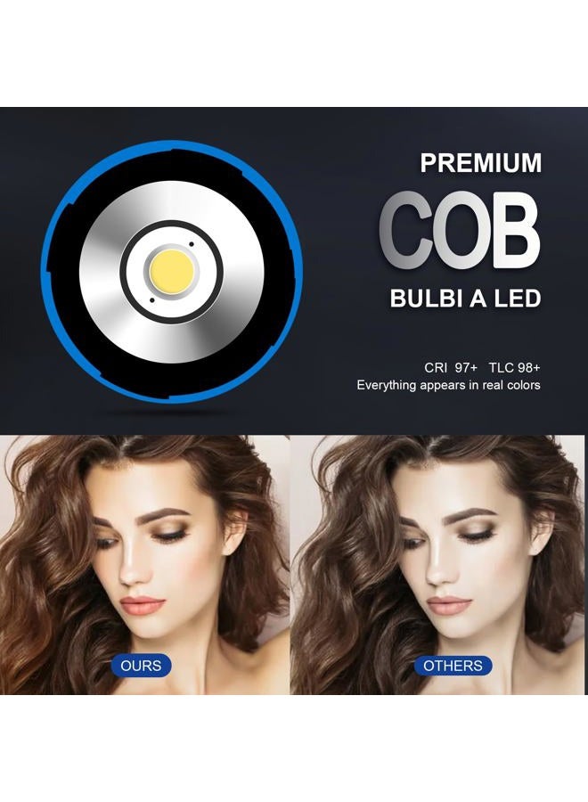 WellMaking 40w AC/DC 5600K Daylight Balanced CRI97+ LCD Screen Portable Continuous Light, Fresnel Lens, Barndoors, Bowens Mount, Dimmable and Quiet for Video Recording,Wedding,Outdoor Shooting - Image 5