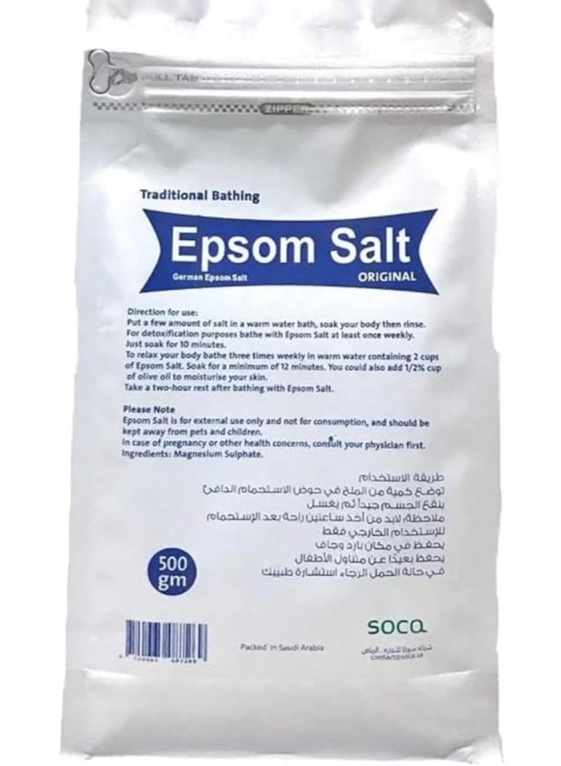 SOCA Epsom salt (Epsom salt) 100% pure - 500 g - Image 1