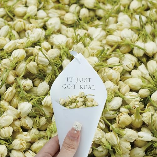 Rainbow Pana RainbowPana 30 Pack Biodegradable Confetti with Pre-assembled Hanging Cones | Cones & Ribbon + Dried Flower Petals | Wedding Confetti, Dried Real Flower Petals | Wedding Send-Off Ideas - Image 1