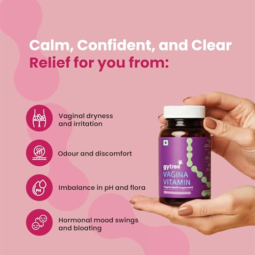 Gytree Vagina Vitamin for Women | Supports Vaginal pH Balance, Fresh Odour & Comfort | Helps Reduce Dryness | Promotes Hormonal Health, Hydration & Flora Bacterial Vaginosis Relief | With Probiotics, Zinc & Hyaluronic Acid – 30 Capsules - Image 3