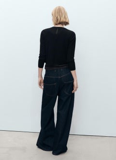 MANGO Knitted Cropped Cardigan  - Image 2