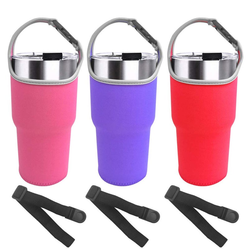 Sonku Sonku 30oz Tumbler Carrier Holder Pouch? 3 Pack Stainless Steel Travel Insulated Coffee Mug?Tumbler Carrier Holder  - Image 1