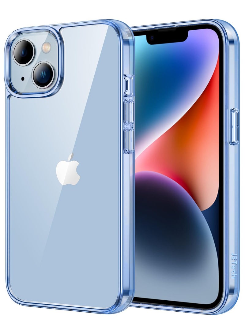 جي تيك حافظة لهاتف آيفون 14 بلس 6.7 بوصة غير صفراء مقاومة للصدمات غطاء خلفي مضاد للخدش شفاف خلفي سييرا بلو - Image 1