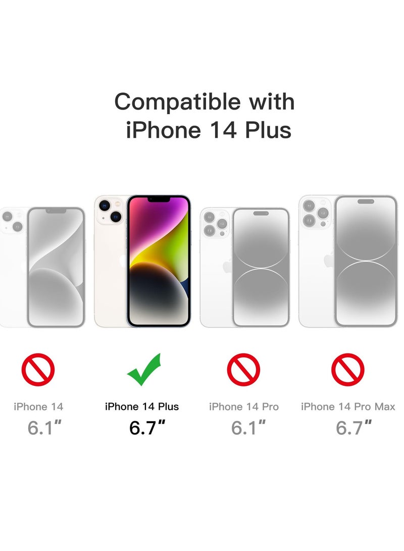 جي تيك حافظة لهاتف آيفون 14 بلس 6.7 بوصة غير صفراء مقاومة للصدمات غطاء خلفي مضاد للخدش شفاف خلفي سييرا بلو - Image 2