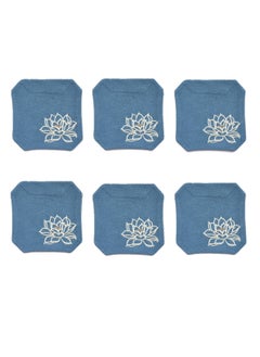 Y&D Chinese Style Cotton Linen Retro Water Absorbing Double Layer Thickened Cup Holder Fabric Embroidered Tea Cup Pad Fabric Art Cup Pad  - Image 1