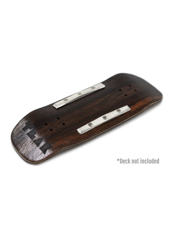 Teak Tuning Gem Edition Board Rails, Metal Alloy - Set Of 2 Fingerboard Rails With 7 Screws - Tool Included - Designed & Made In The Usa - Image 2
