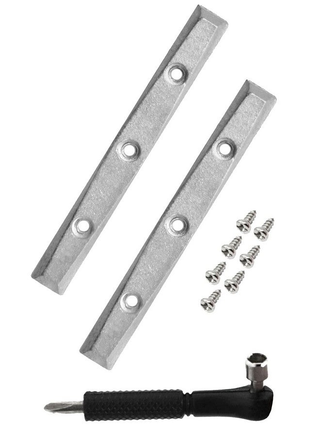 Teak Tuning Gem Edition Board Rails, Metal Alloy - Set Of 2 Fingerboard Rails With 7 Screws - Tool Included - Designed & Made In The Usa - Image 1