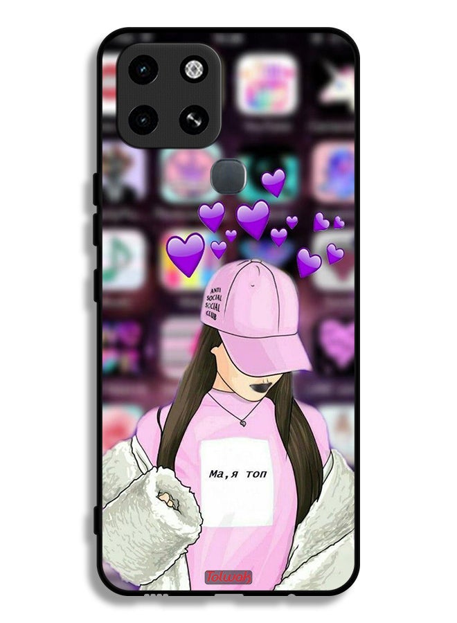 Tolwak Infinix Smart 6 Protective Case Cover Anti Social Club - Image 2