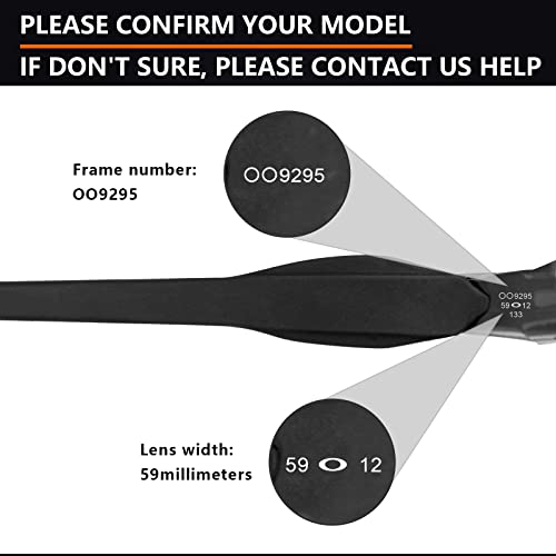 Alphax 2 Pair Polarized Replacement Lenses for Oakley Flak 2.0 OO9295 - Black+Titanium - Image 2