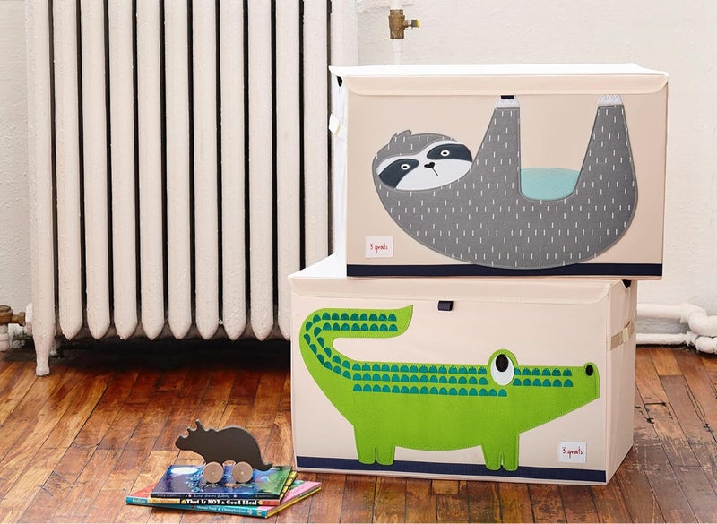 3 Sprouts Kids Toy Chest - Storage Trunk for Boys and Girls Room, Crocodile - Image 4