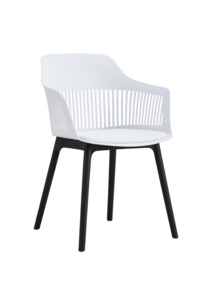 SMART HOME Set of 2 Fiber Chairs with Modern Design and Sturdy Legs - 45x50 x80 cm | Durable Seat for Offices, Dining Rooms, Coffee Shops, Gardens, and Outdoor Lounges - Image 5