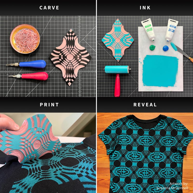 Speedball 003576 Fabric Block Printing Ink - Image 4