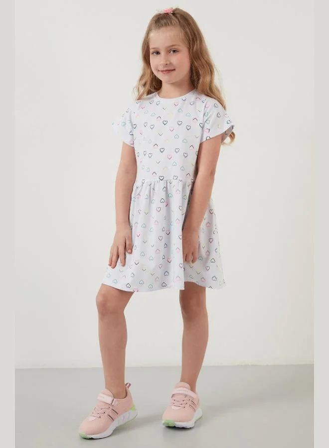 Lela Lela Cotton Printed Short Sleeve Girl's Dress DRESS 6189362