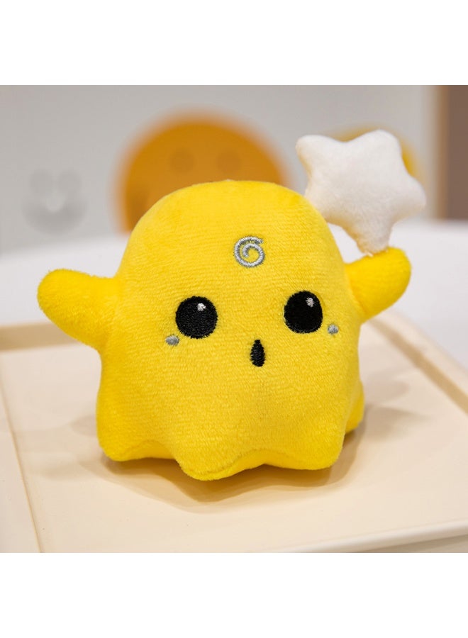 NIBEMINENT Halloween Ghost Plush Toy - Colorful Pendant Backpack Decoration