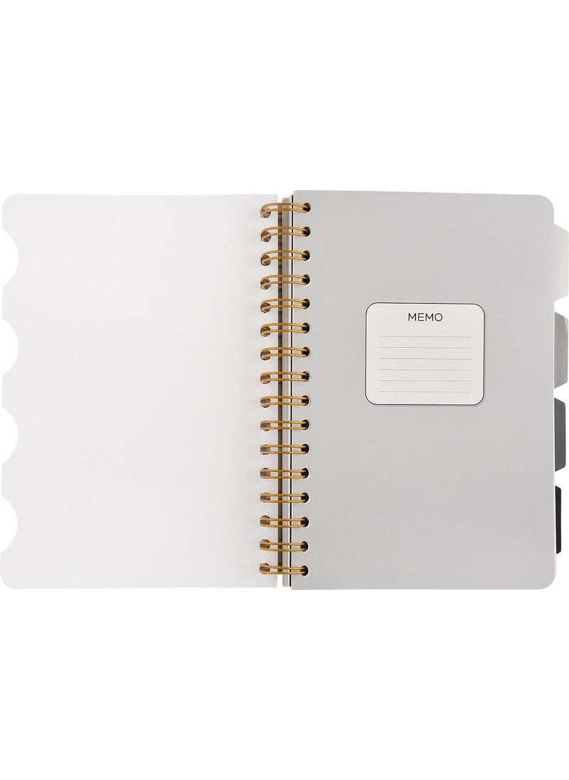 Bruno Visconti - Spiral Notebook A5 with 4 Bookmarks, Set of 30. Striped, Make 30. Striped, Make 30. Dotted, Build 30. Straight - Image 1
