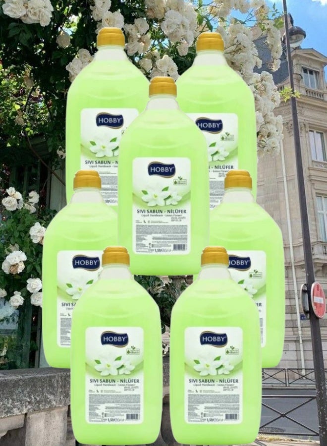 Hobby 7 Pieces Liquid Handwash With Lotus Flower 1.5 Liter  - Image 1