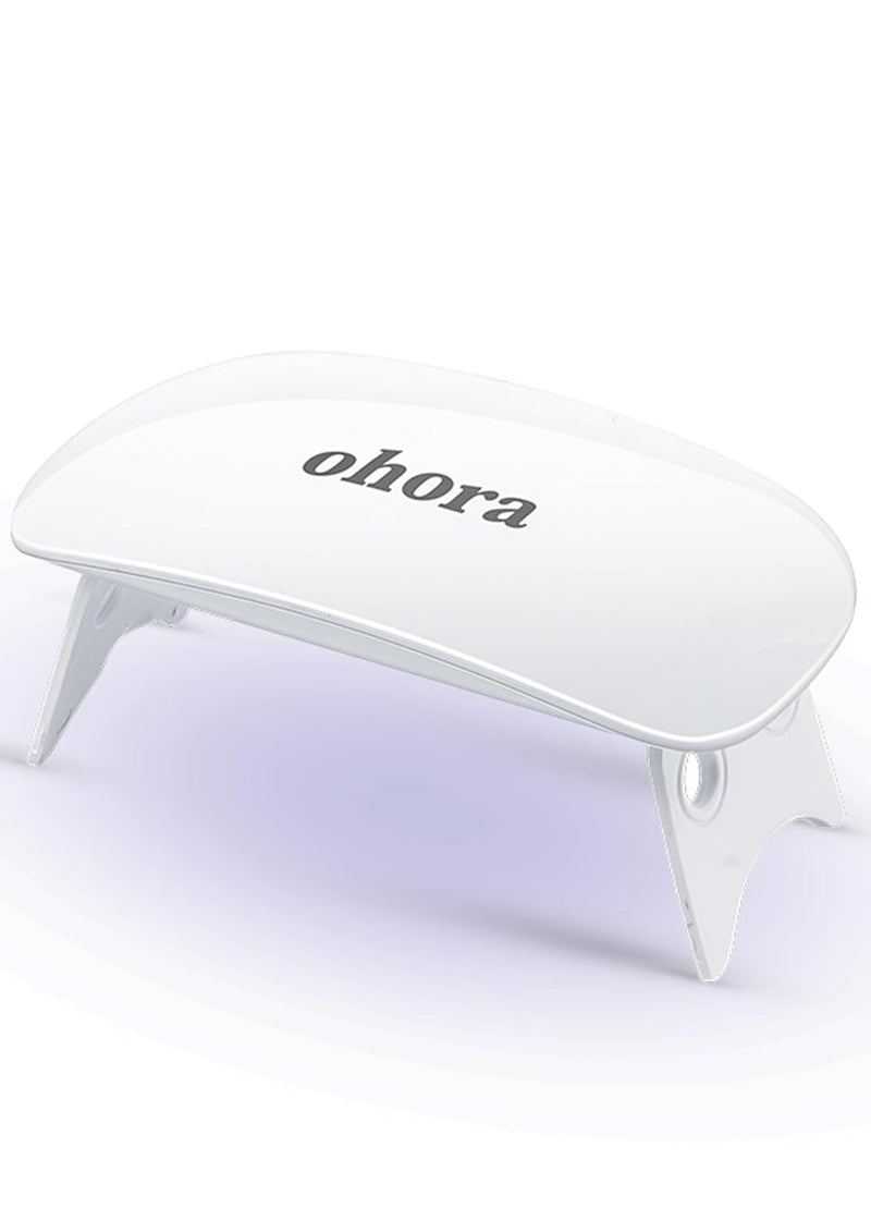 ohora Care LED Lamp for Semi Cured Gel Nail Strips - 6W Max, 2 Timers (45s / 60s), Portable Lamp for Curing Gel Nail Art, For Gel Stickers and Strips Only - Image 1