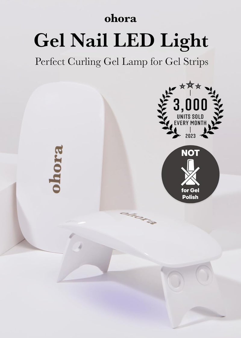 ohora Care LED Lamp for Semi Cured Gel Nail Strips - 6W Max, 2 Timers (45s / 60s), Portable Lamp for Curing Gel Nail Art, For Gel Stickers and Strips Only - Image 2