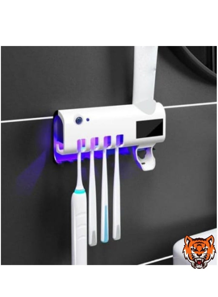 TIGER Toothbrush Sterilizer with UV Light, Charging Dock, and Storage for Home Use - Image 2