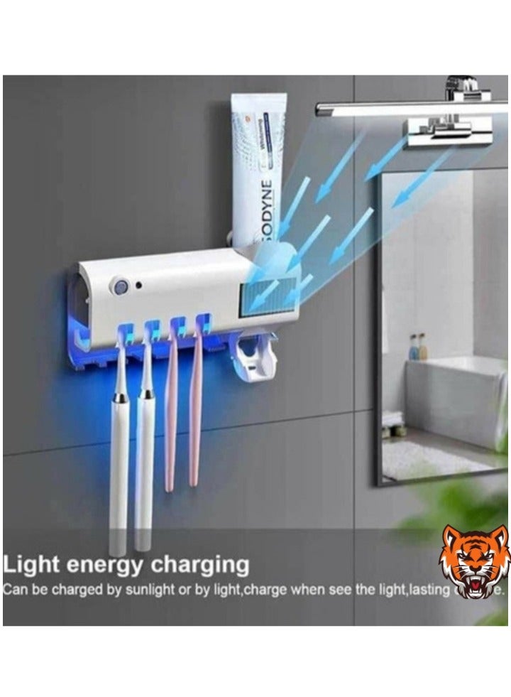 TIGER Toothbrush Sterilizer with UV Light, Charging Dock, and Storage for Home Use - Image 3