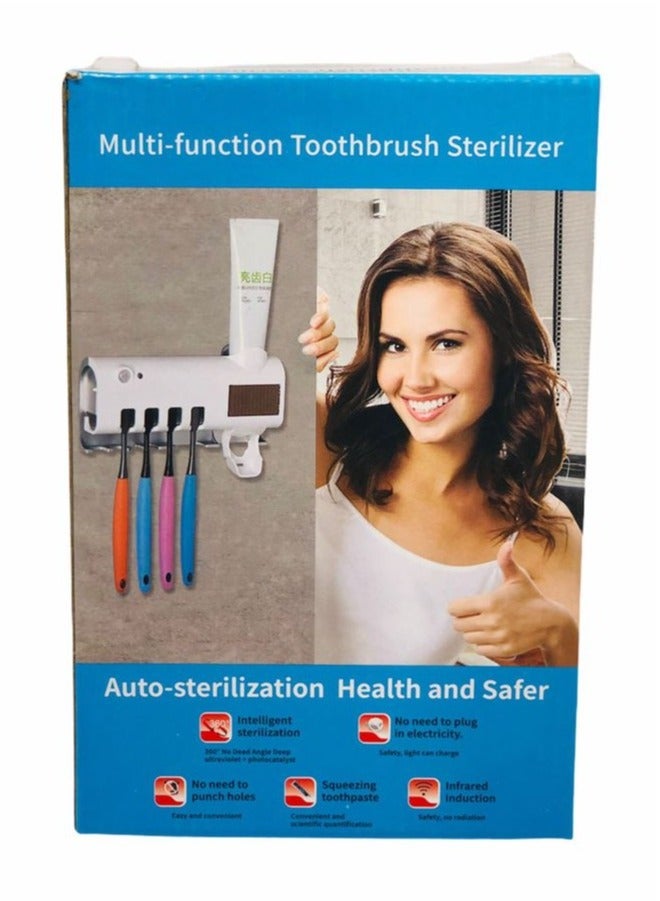 TIGER Toothbrush Sterilizer with UV Light, Charging Dock, and Storage for Home Use - Image 5