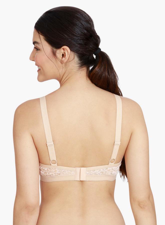 Zivame Lace Detail A-frame Bra with Hook and Eye Closure - Image 2