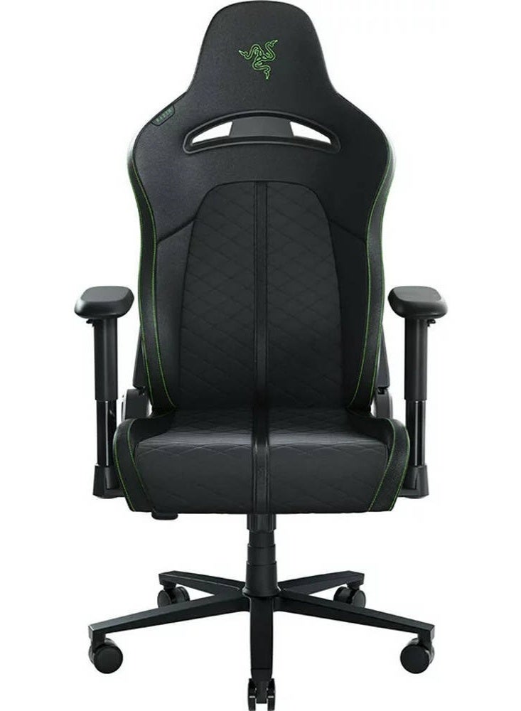 RAZER Enki X Gaming Chair – Ergonomic Ultrawide 21" Seat, Built-in Lumbar Support, High-Density Cushion, Adjustable Armrests, Reclining Office & PC Chair for Long Gaming Sessions – Black & Green | RZ38-03880100-R3G1 - Image 1