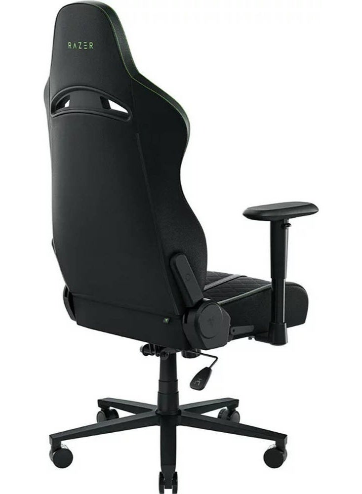 RAZER Enki X Gaming Chair – Ergonomic Ultrawide 21" Seat, Built-in Lumbar Support, High-Density Cushion, Adjustable Armrests, Reclining Office & PC Chair for Long Gaming Sessions – Black & Green | RZ38-03880100-R3G1 - Image 2