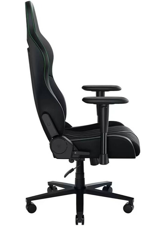 RAZER Enki X Gaming Chair – Ergonomic Ultrawide 21" Seat, Built-in Lumbar Support, High-Density Cushion, Adjustable Armrests, Reclining Office & PC Chair for Long Gaming Sessions – Black & Green | RZ38-03880100-R3G1 - Image 4