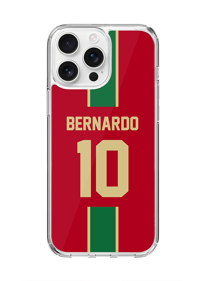 Stylizedd For iPhone 16 Pro Max Case [Compatible with MagSafe] Slim Magnetic cover Clear Phone Case - Football Team - Portugal, Bernardo - Image 1