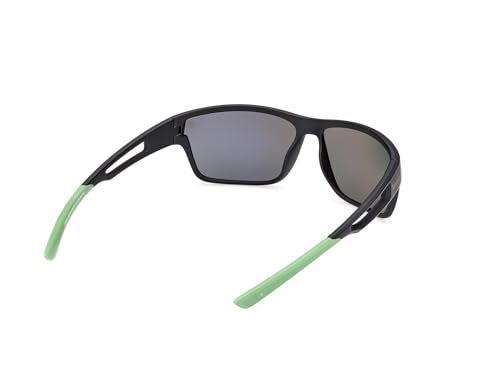 Timberland Men's Sunglasses, Matte Black/Green Polarized - Image 5