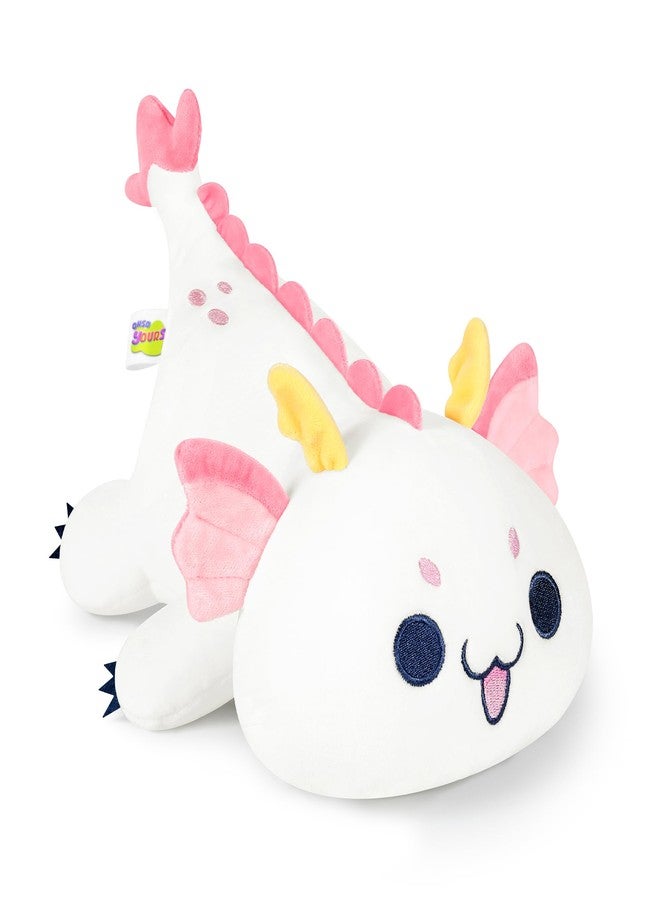 Onsoyours Chubby Dragon Stuffed Animal Adorable Plushies Soft Huggable Plush Pillow Kawaii Cute White Dragon Plushie Toy for Kids (White Dragon, 10") - Image 1