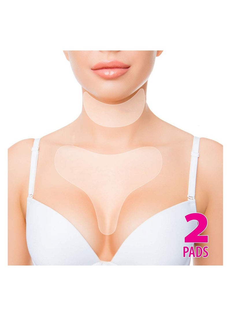 Generic Anti Wrinkle Chest Silicone Pad, Resuable and Anti Wrinkle Patches, Smooth Your Skin Set of 2  - Image 3