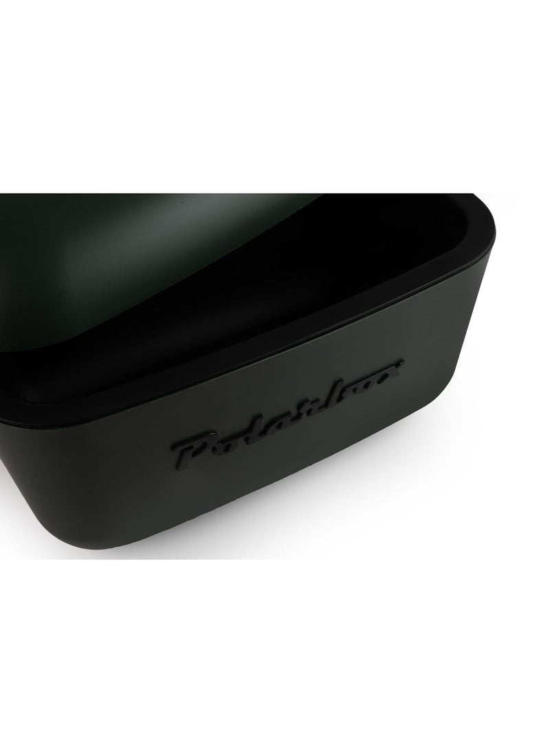 Polarbox Polarbox® 12 L Ice Box - Portable, Rigid Thermal Insulated Cooler Box, For Outdoor Beach Picnic, Party Drinks & Food Use - Storage Box - Limited Edition - Green Forest/ Black Cooler with Black Leather Strap - Image 4